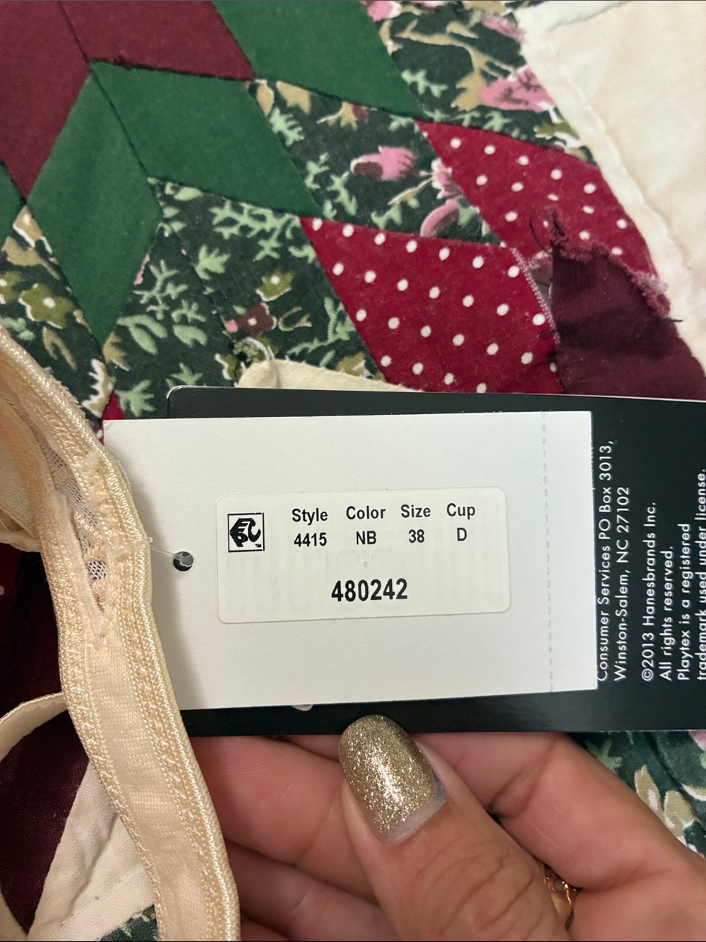 Playtex Full Coverage Underwire Bra in Light Cream - Picture 3 of 6